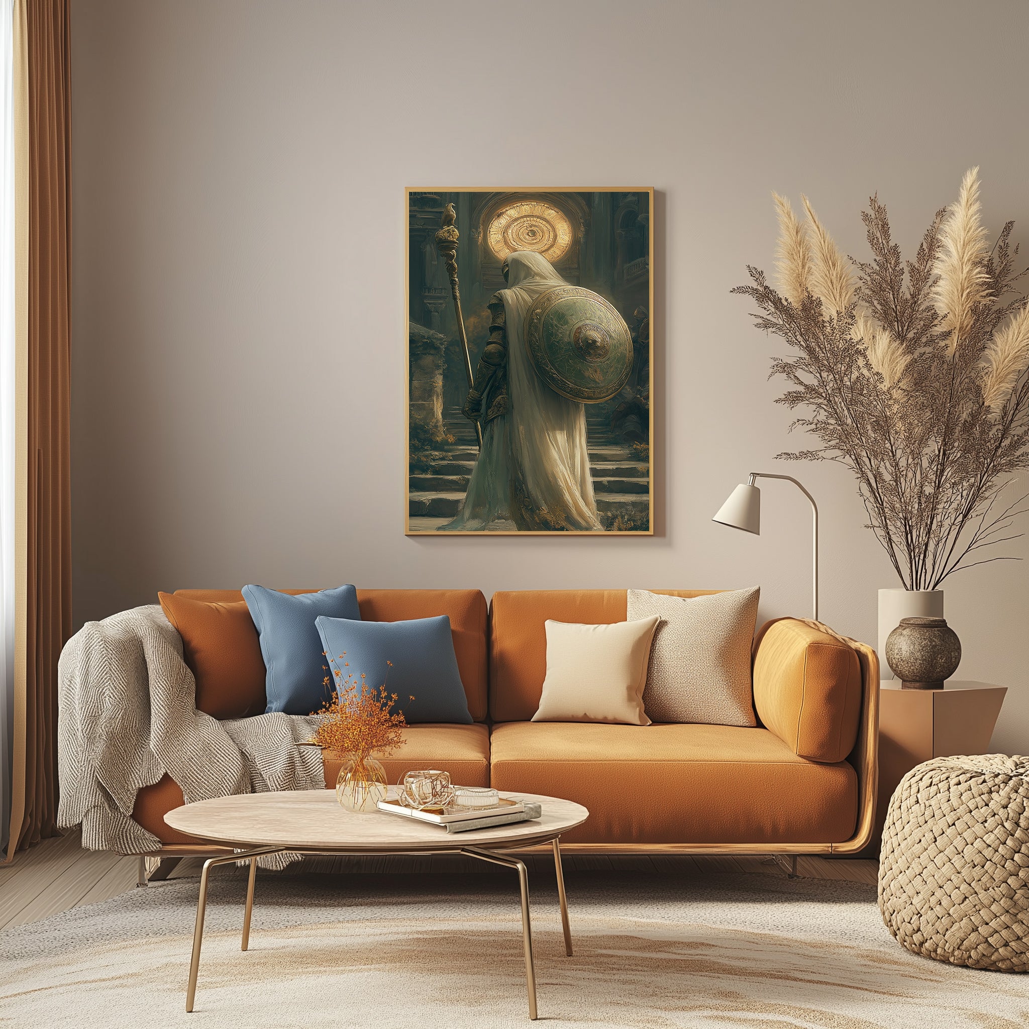 Symbol of Hope Wall Art Print — Mystical Guardian Figure Poster
