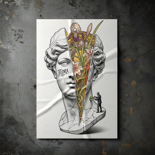 Flora Art Nouveau — Venus Bust Wall Art Print