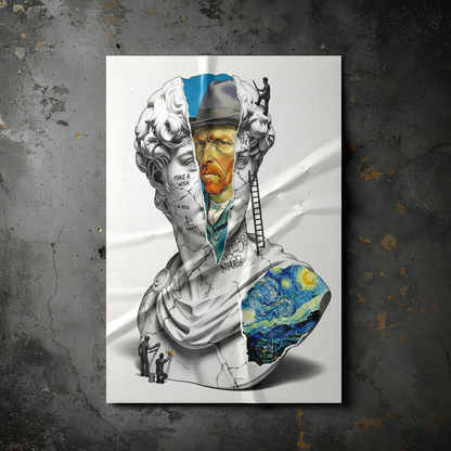 Van Gogh: Yıldızlı Gece Tablo Boyutlarında ve Yüksek Kaliteli Poster