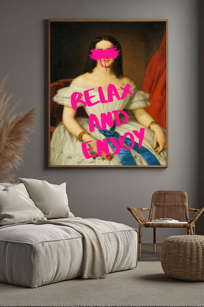 Relax And Enjoy –  Tablo Boyutlarında ve Yüksek Kaliteli Poster