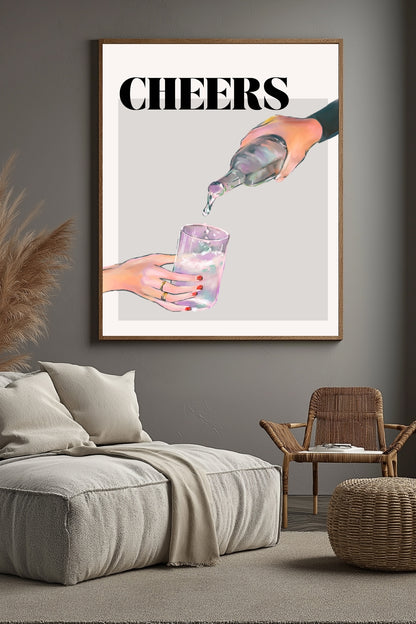 Cheers –  Tablo Boyutlarında ve Yüksek Kaliteli Poster