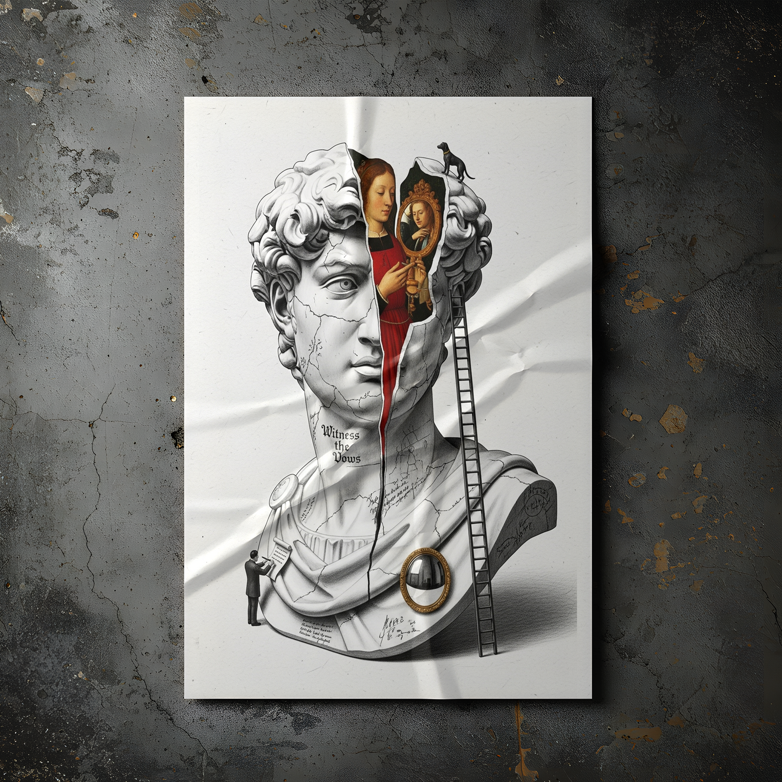 Witness the Vows — Renaissance Wedding Wall Art Print