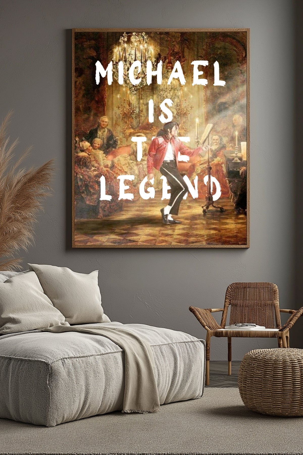 Michael Is The Legend Wall Art Print — Basketball Tribute Poster