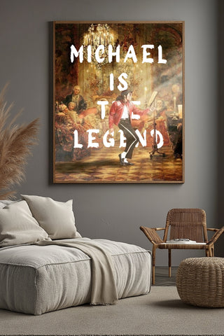 Michael Is The Legend Wall Art Print — Basketball Tribute Poster