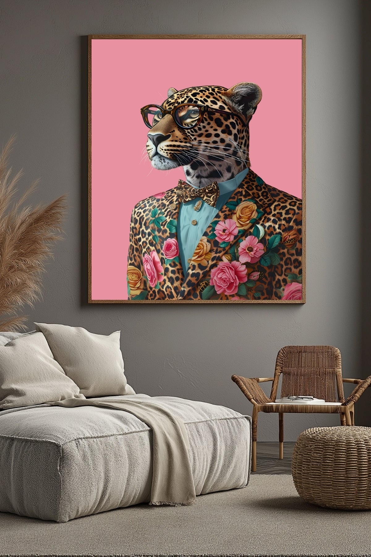 The Sophisticated Wild Wall Art Print — Refined Animal Portrait Poster