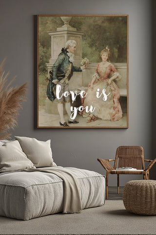 Love is You Wall Art Print — Romantic Love Quote Poster