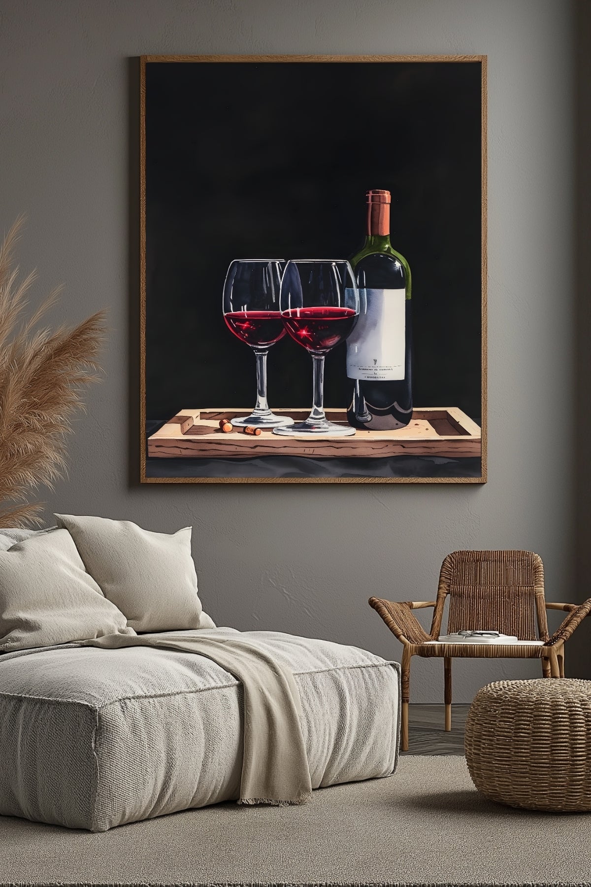 Evening Elegance Wall Art Print — Sophisticated Cocktail Hour Poster