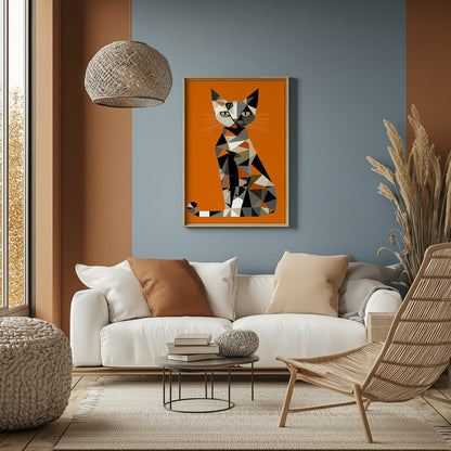 Shapes of a Cat Tablo Boyutlarında ve Yüksek Kaliteli Poster