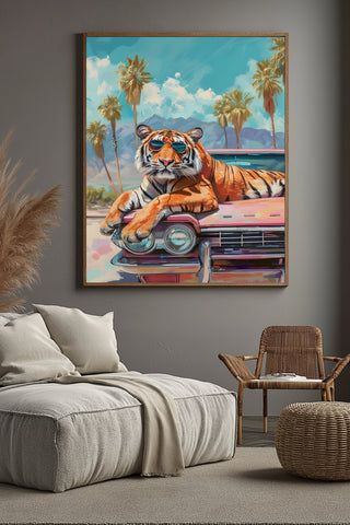 Tropical Swagger Wall Art Print — Bold Tropical Aesthetic Poster