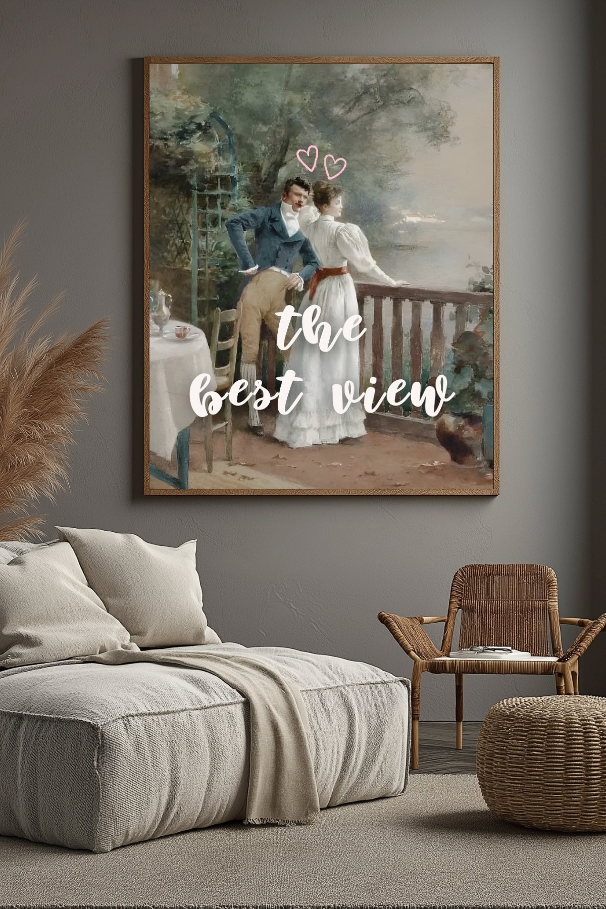 The Best View Wall Art Print — Inspirational Quote Poster