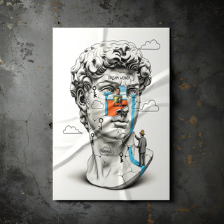 Dream Weaver Morpheus — Surreal David Bust Wall Art Print