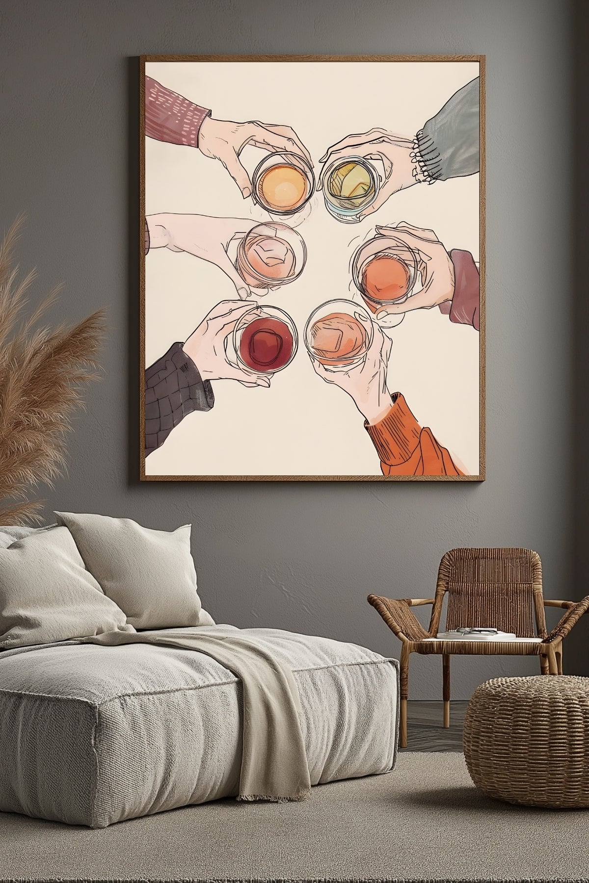 Salude Wall Art Print — Spanish Cheers Toast Quote Poster