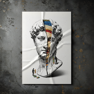 Mosaic — Surreal David Bust Wall Art Print