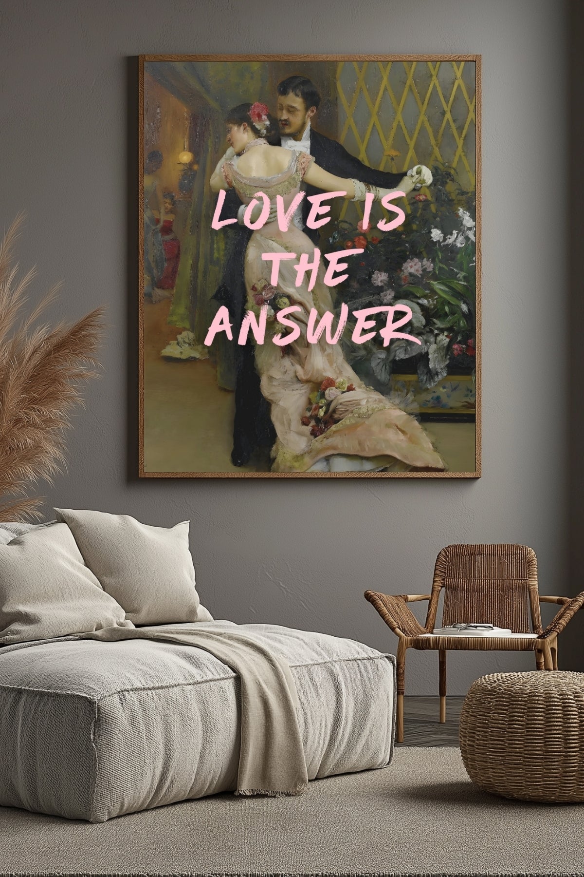 Love is the Answer Wall Art Print — Inspiring Love Quote Poster
