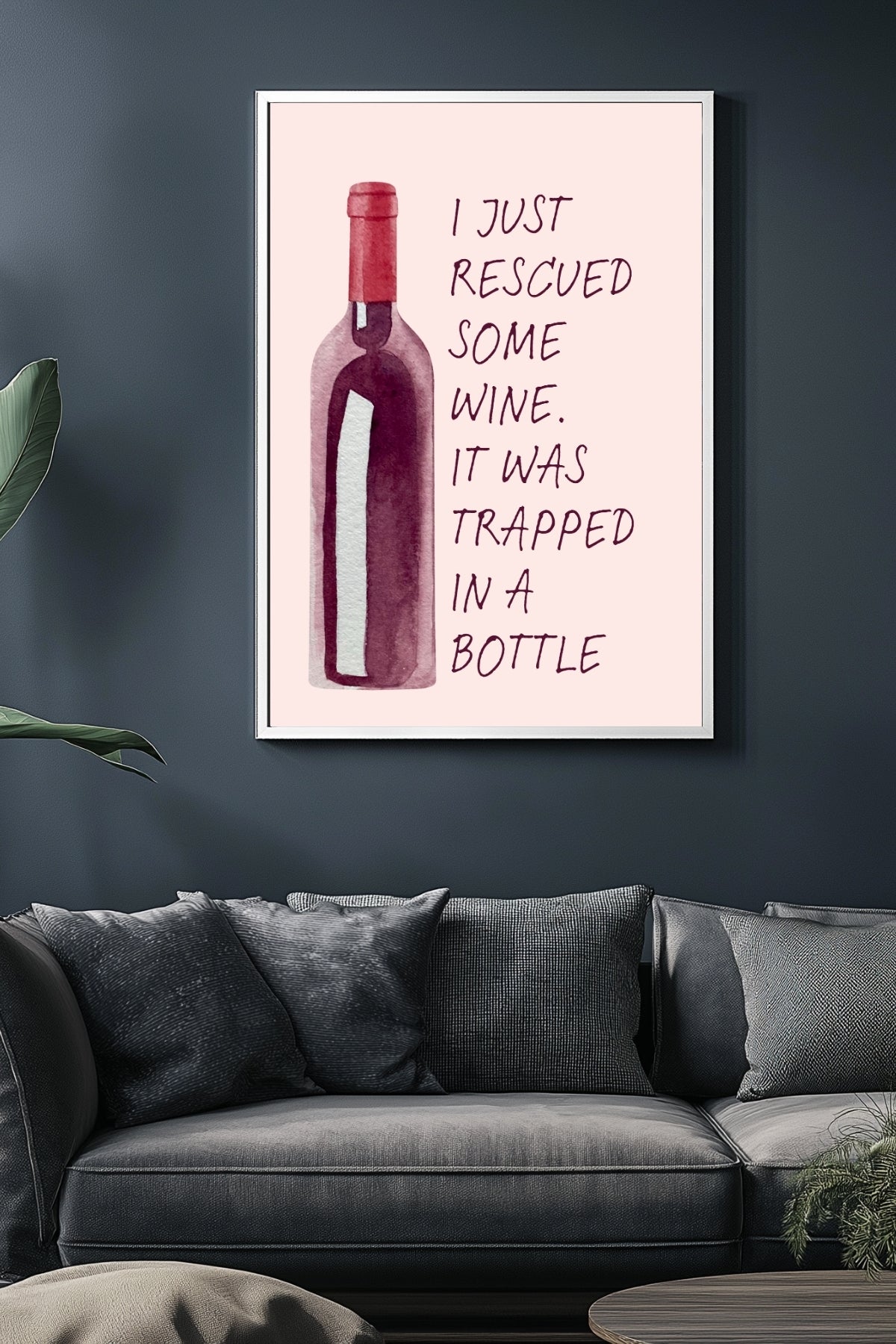 Wine Rescuer's Creed Wall Art Print — Funny Wine Lover Quote Poster