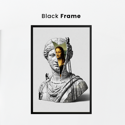 The Enigma's Smile: Mona Lisa Tablo Boyutlarında ve Yüksek Kaliteli Poster