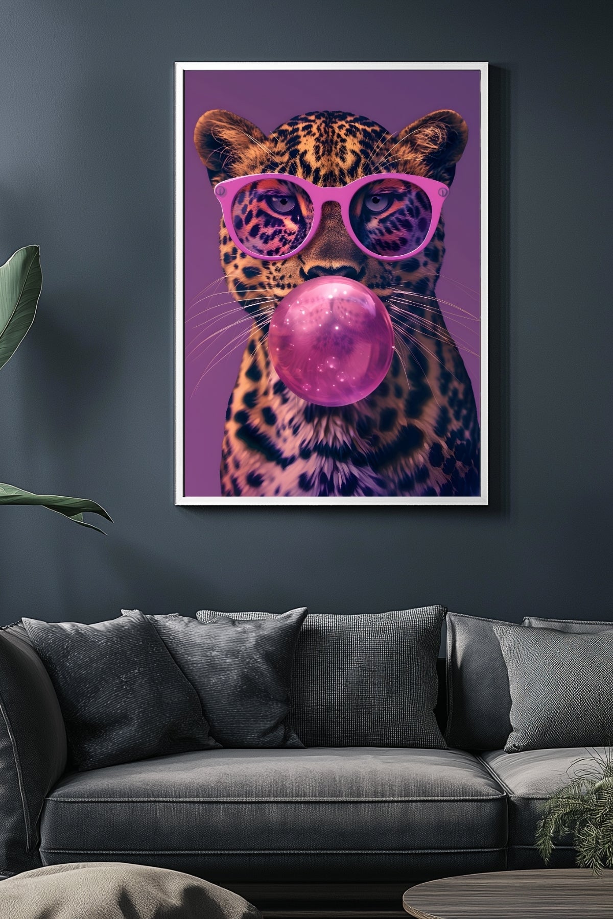 Bubble Chic Wall Art Print — Modern Bubble Lettering Poster