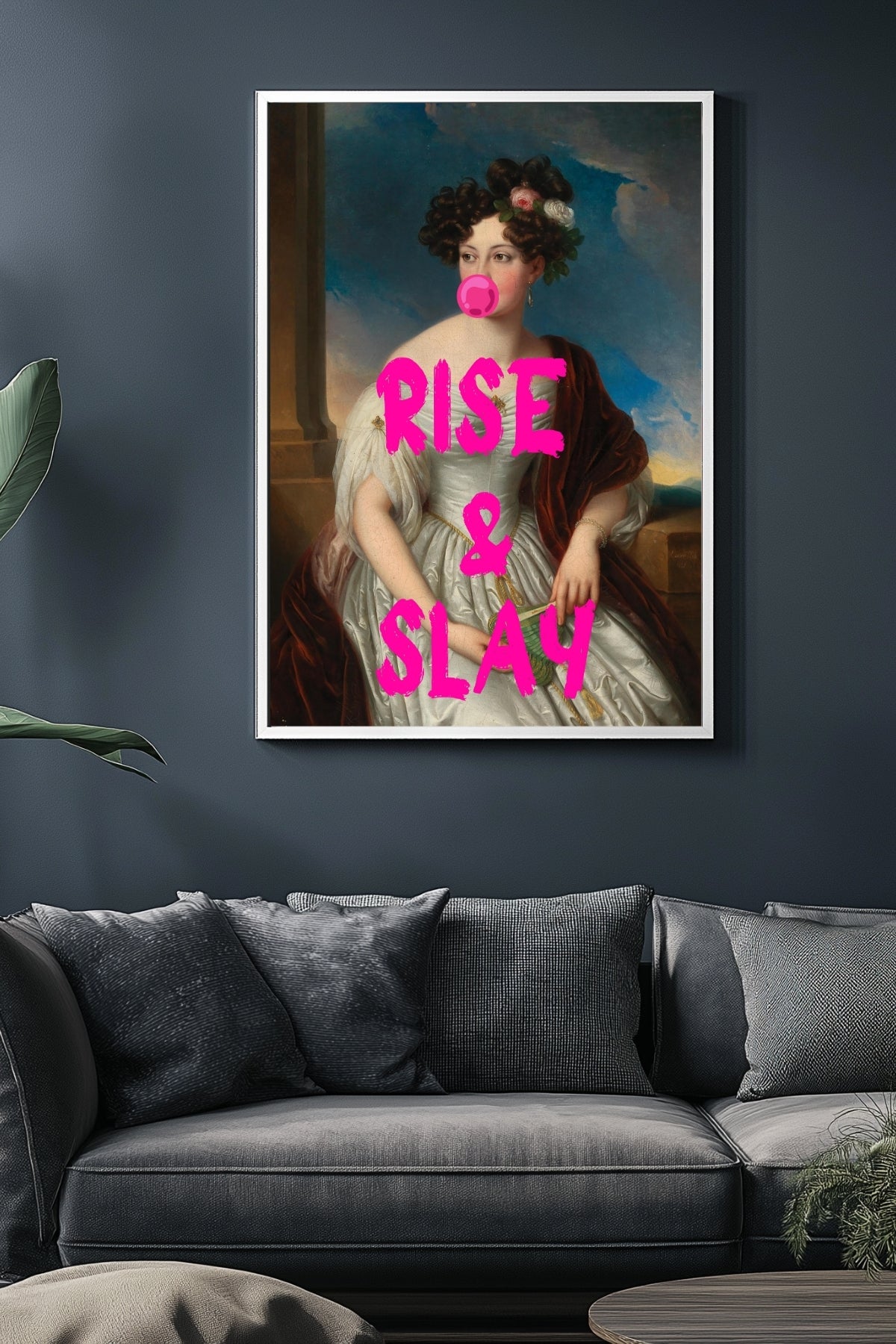 Rise & Slay Wall Art Print — Morning Motivation Quote Poster