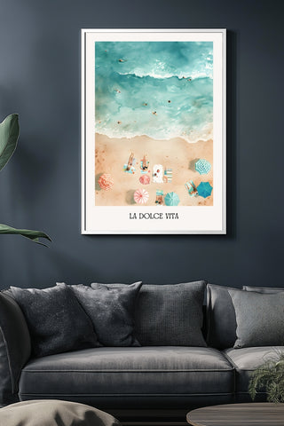 La Dolce Vita Wall Art Print — Italian Sweet Life Quote Poster