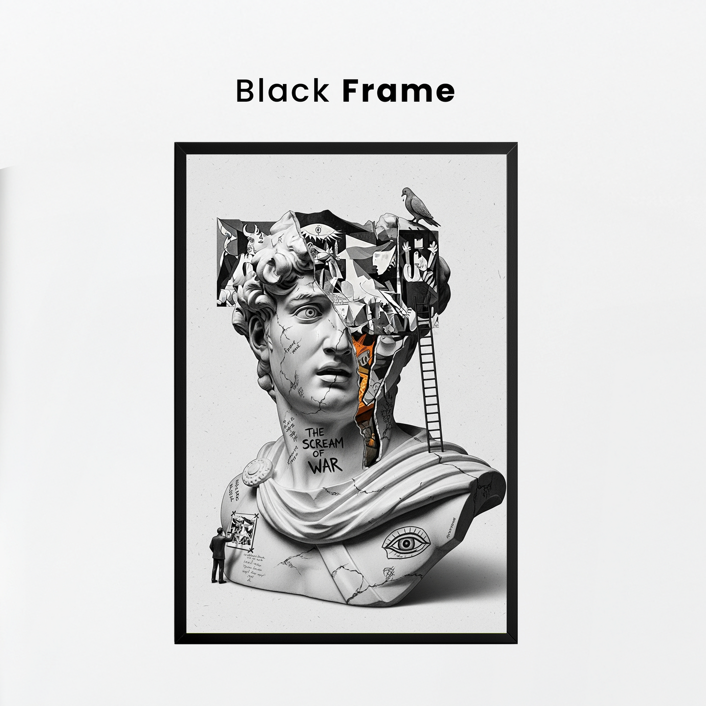 The Scream of War: Guernica Tablo Boyutlarında ve Yüksek Kaliteli Poster