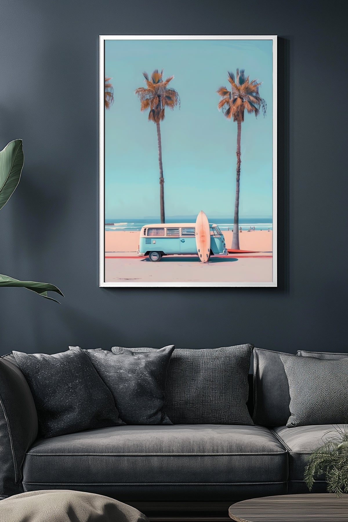 Surf & Chill Wall Art Print — Coastal Surf Lifestyle Poster