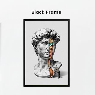 Layers — Surreal David Bust Wall Art Print