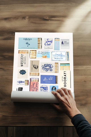 Ephemera Wall Art Print — Vintage Collage Aesthetic Poster