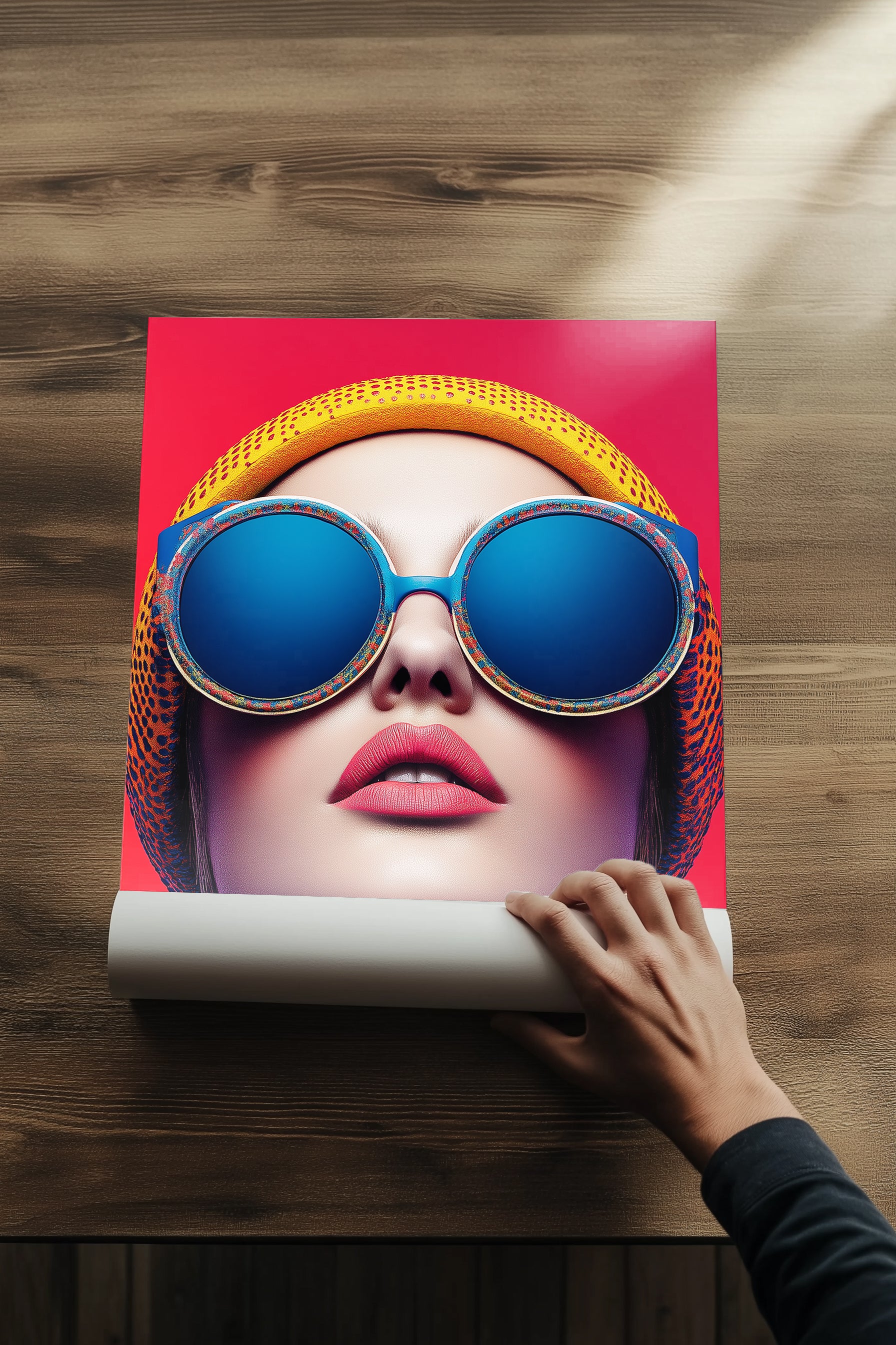 Color Burst Wall Art Print — Vibrant Pop Portrait Poster