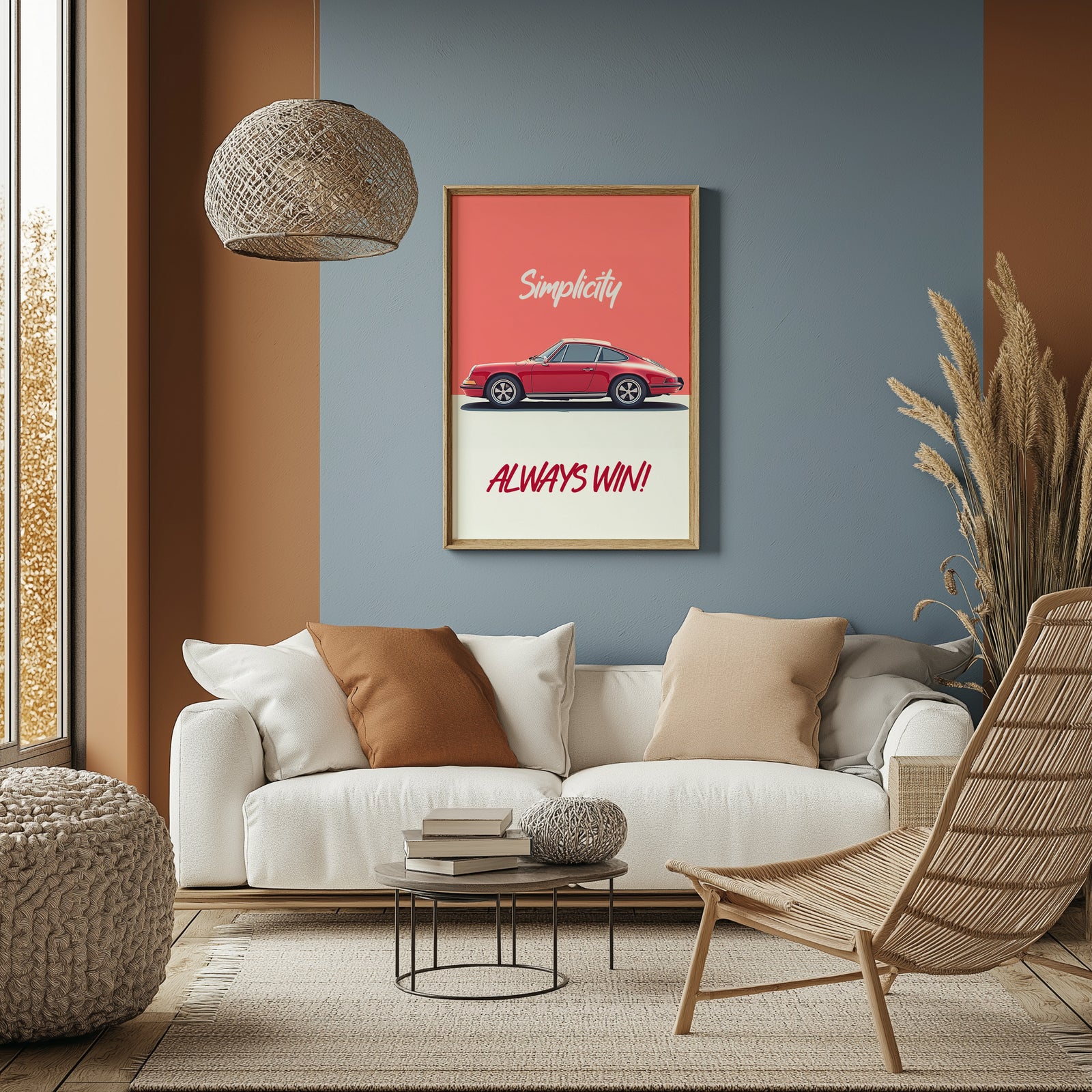 Simplicity Always Wins — Porsche Wall Art Print