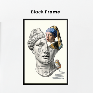 Wisdom's Gaze — Vermeer's Girl with a Pearl Earring Wall Art Print