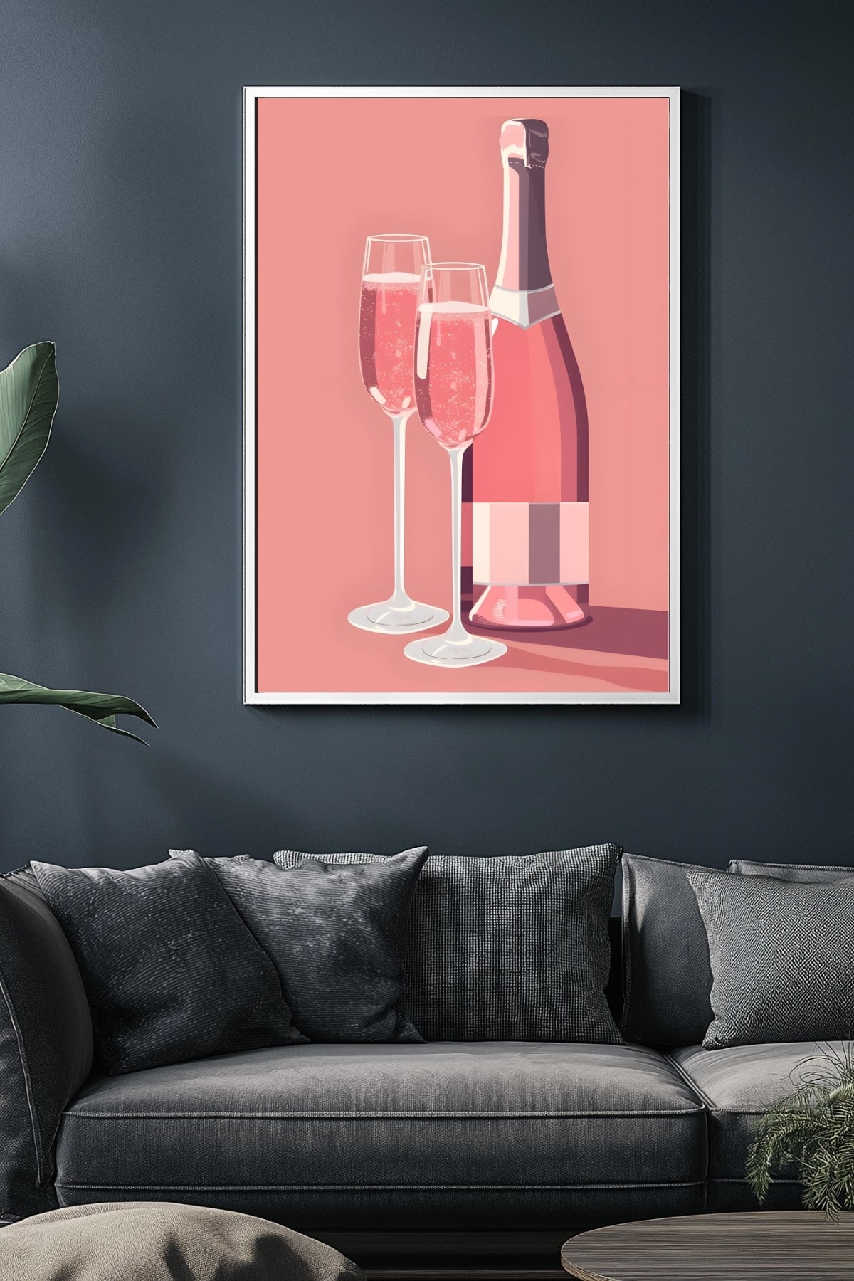 Rosé Rendezvous Wall Art Print — French Pink Wine Poster