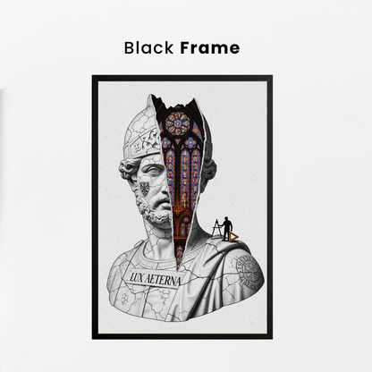 Lux Aeterna: Vitray Tablo Boyutlarında ve Yüksek Kaliteli Poster