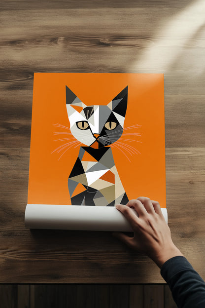 Shapes of a Cat Tablo Boyutlarında ve Yüksek Kaliteli Poster