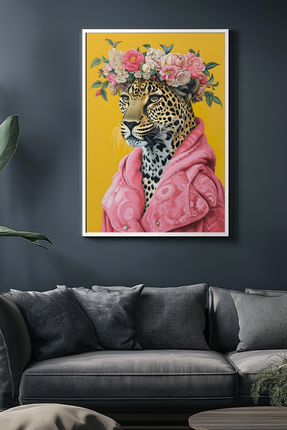 Floral Majesty Wall Art Print — Lush Botanical Bouquet Poster