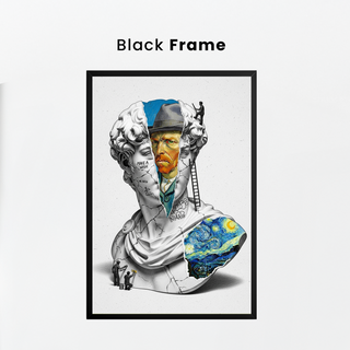 Van Gogh Starry Night — Surreal Altered Art Wall Print