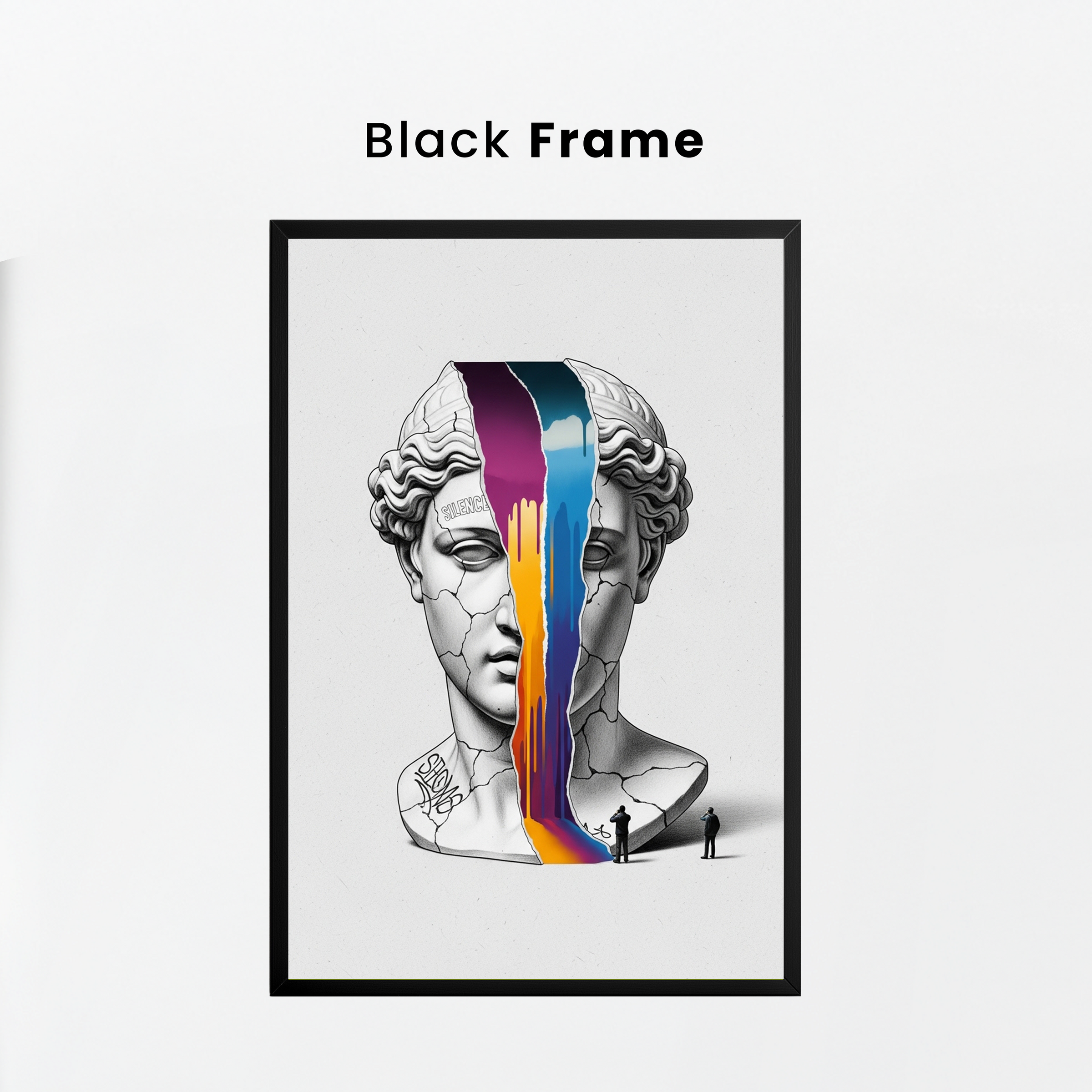 Silence — Surreal Venus Bust Wall Art Print