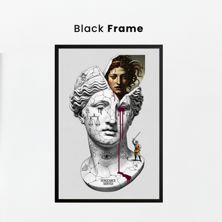 Vengeance Served Medusa V2 — Surreal Greek Mythology Wall Art Print