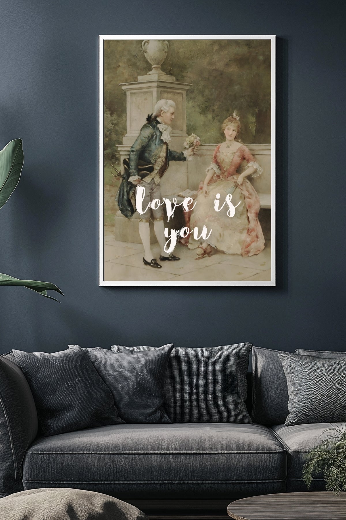 Love is You Wall Art Print — Romantic Love Quote Poster