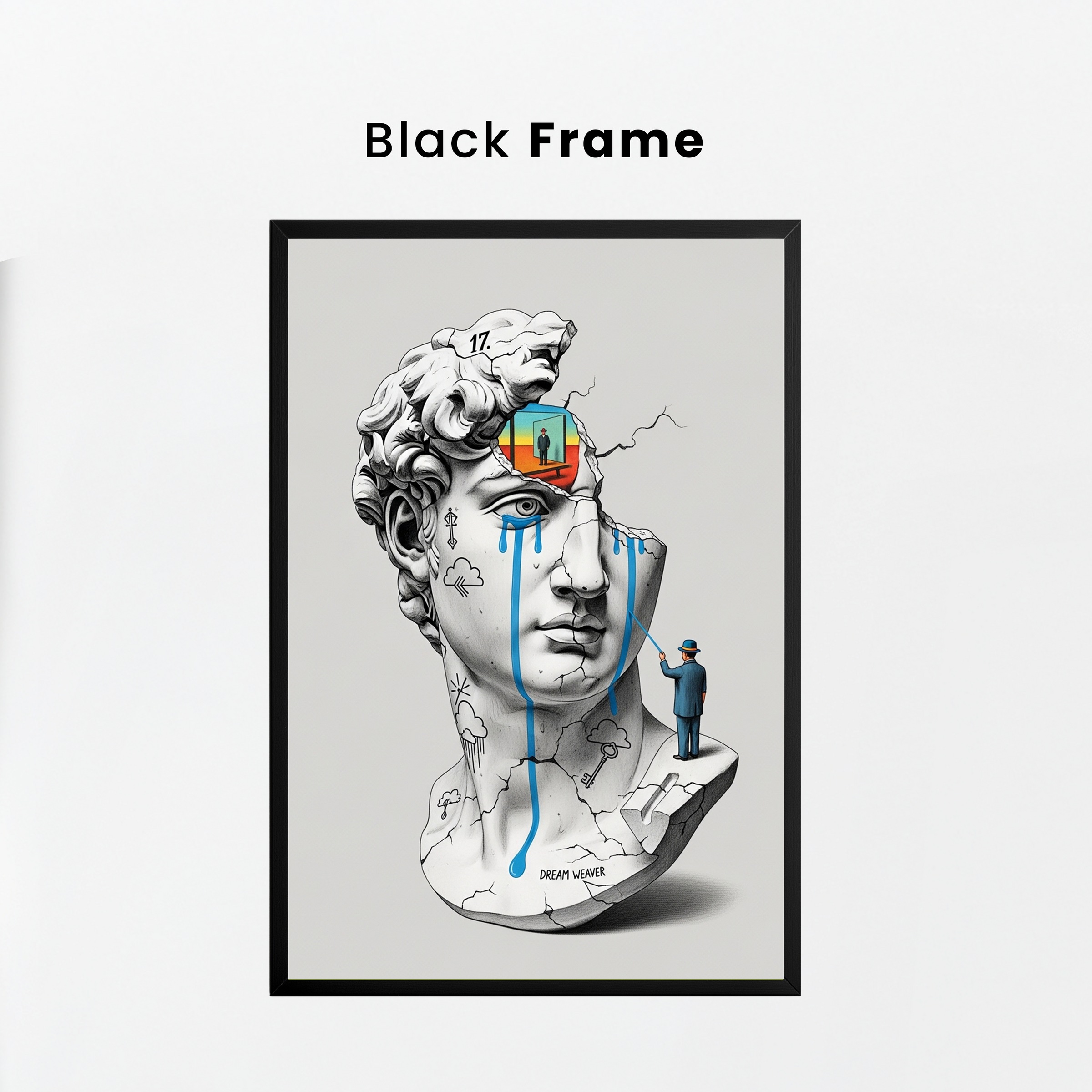 Dream Weaver V.2 — Surreal David Bust Wall Art Print