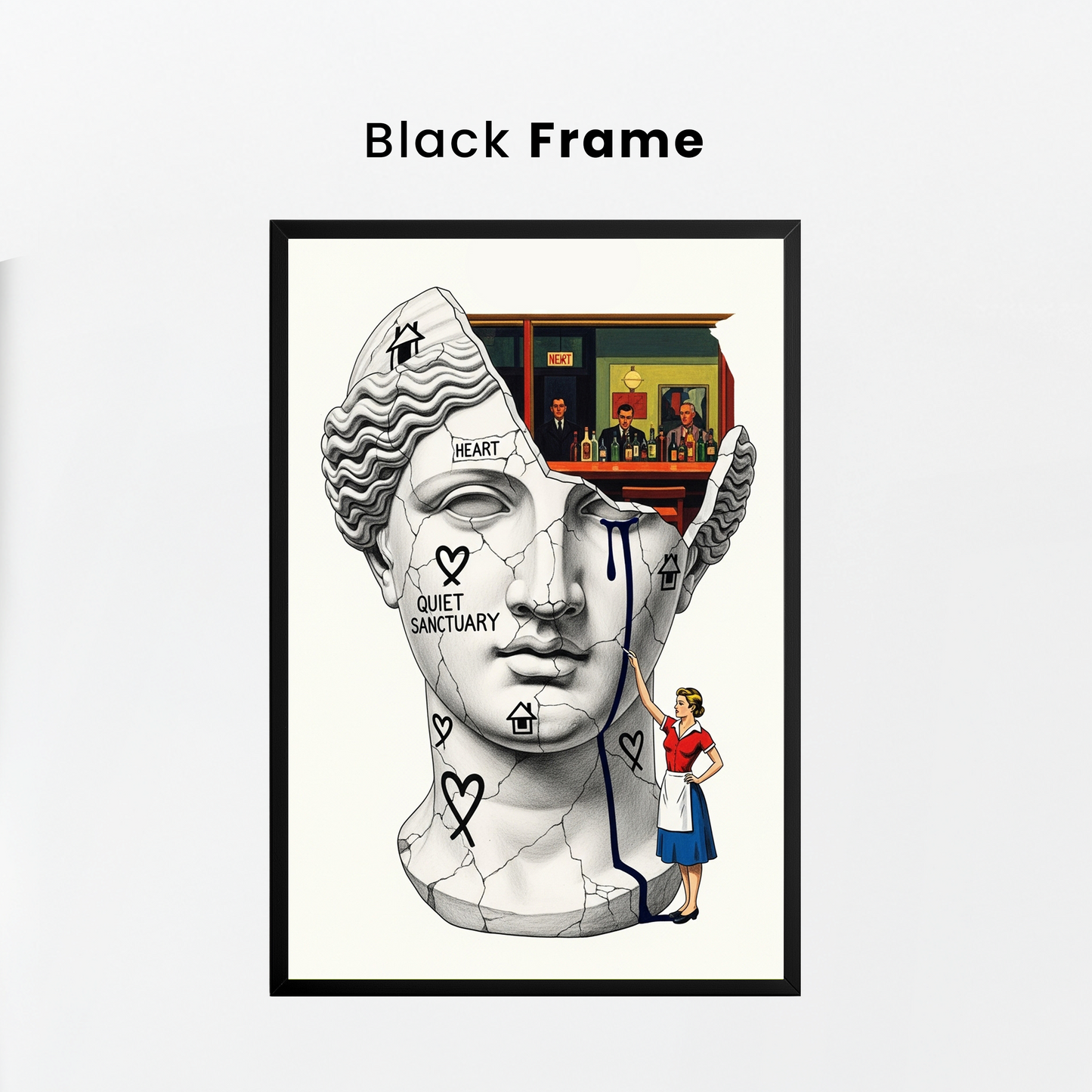 Quiet Sanctuary: Hopper Tablo Boyutlarında ve Yüksek Kaliteli Poster