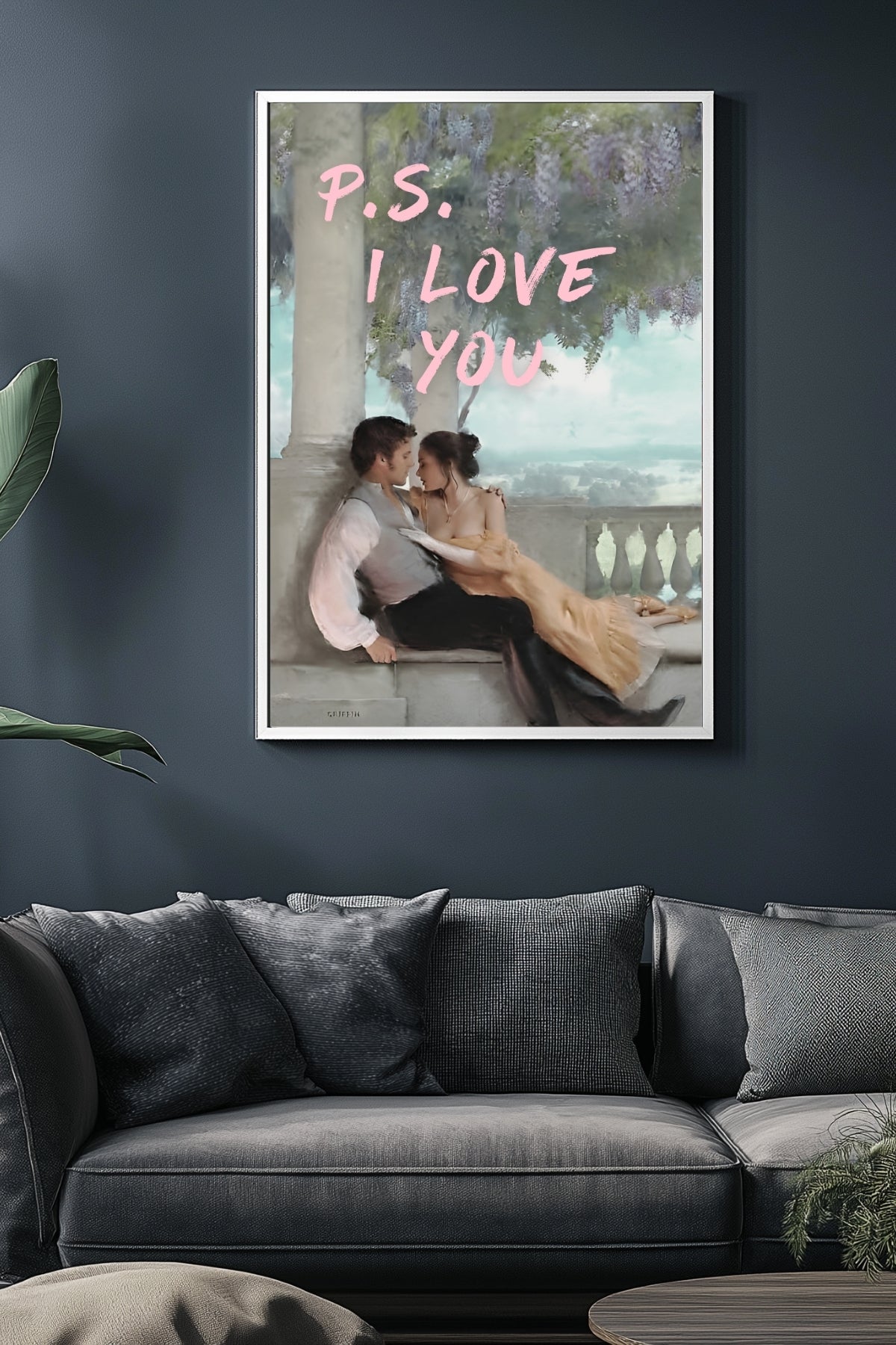 P.S. I Love You Wall Art Print — Romantic Love Letter Quote Poster