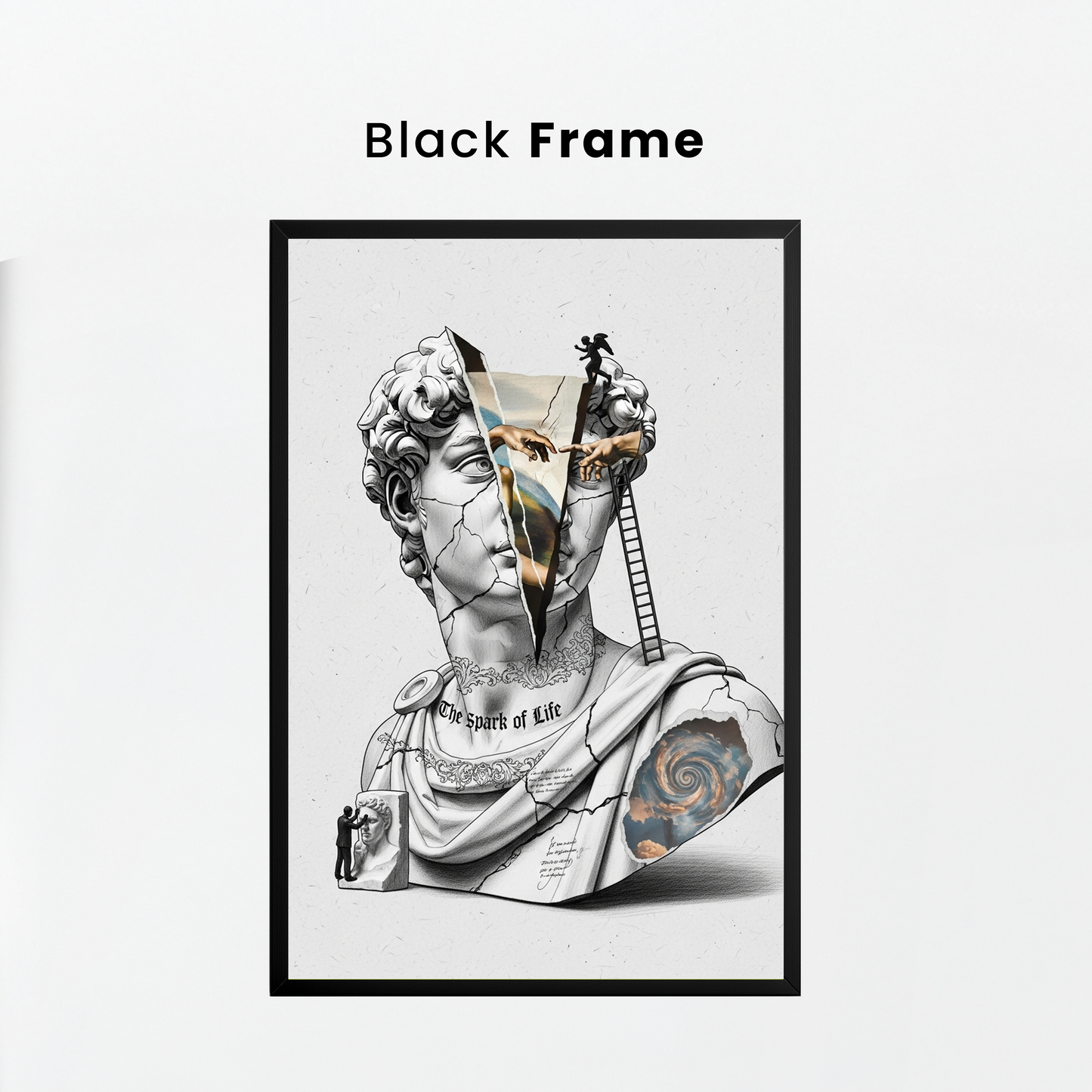 The Spark of Life: Michelangelo Tablo Boyutlarında ve Yüksek Kaliteli Poster