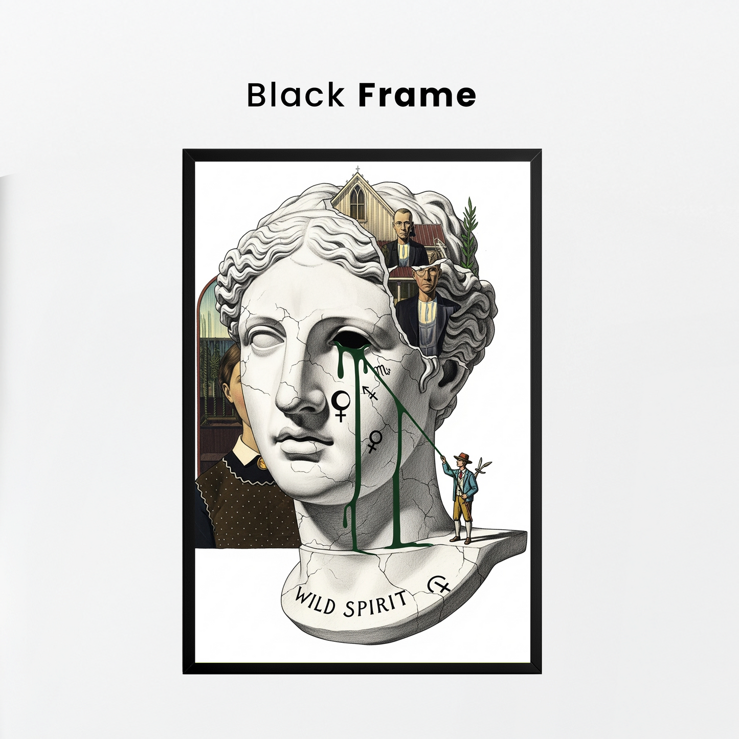 Wild Spirit: American Gothic Tablo Boyutlarında ve Yüksek Kaliteli Poster