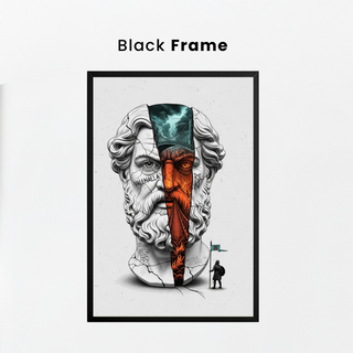 Valhalla Odin — Surreal Norse Mythology Wall Art Print