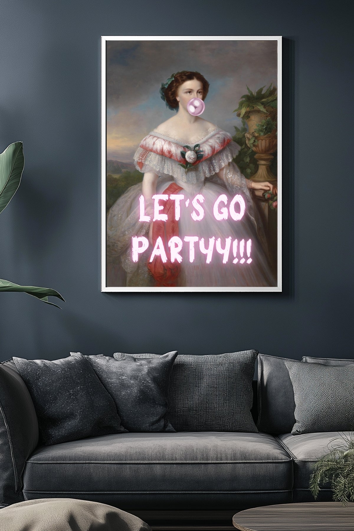 Let's Go Party Wall Art Print — Fun Celebration Quote Poster