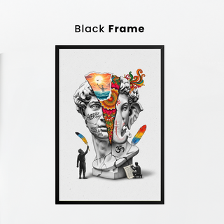 Hubris & Ganesha — Surreal David Bust Wall Art Print