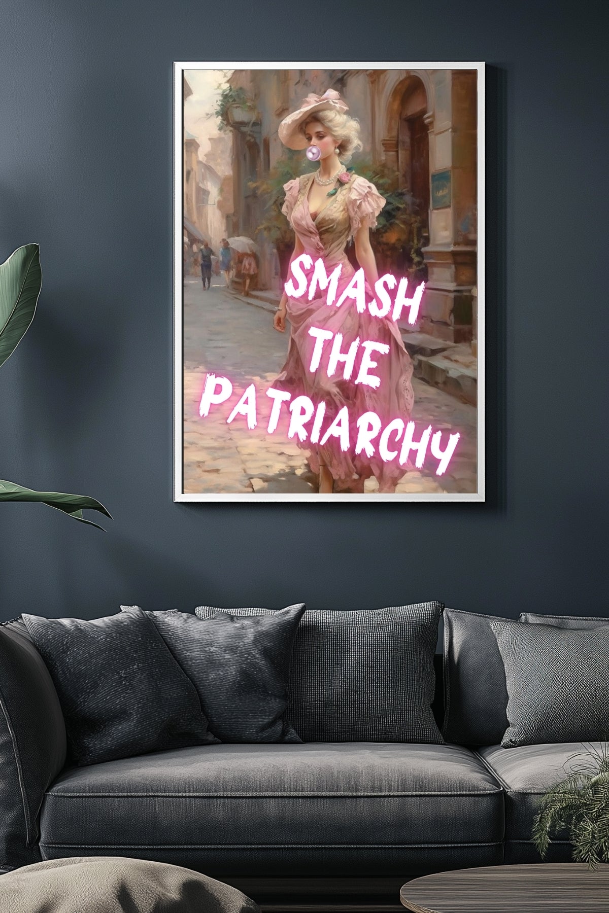 Smash The Patriarchy Wall Art Print — Bold Feminist Quote Poster