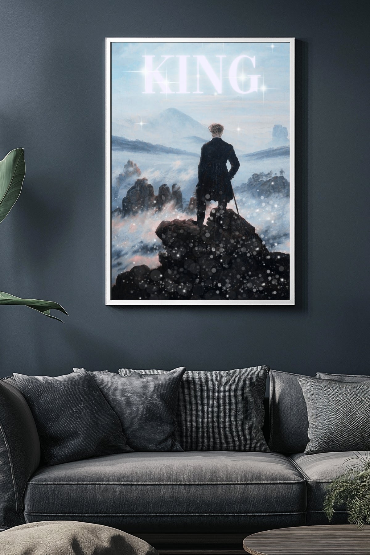 The King Wall Art Print — Bold Royal Quote Poster