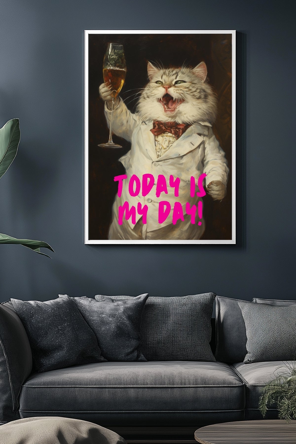 Today is My Day Wall Art Print — Bold Affirmation Quote Poster