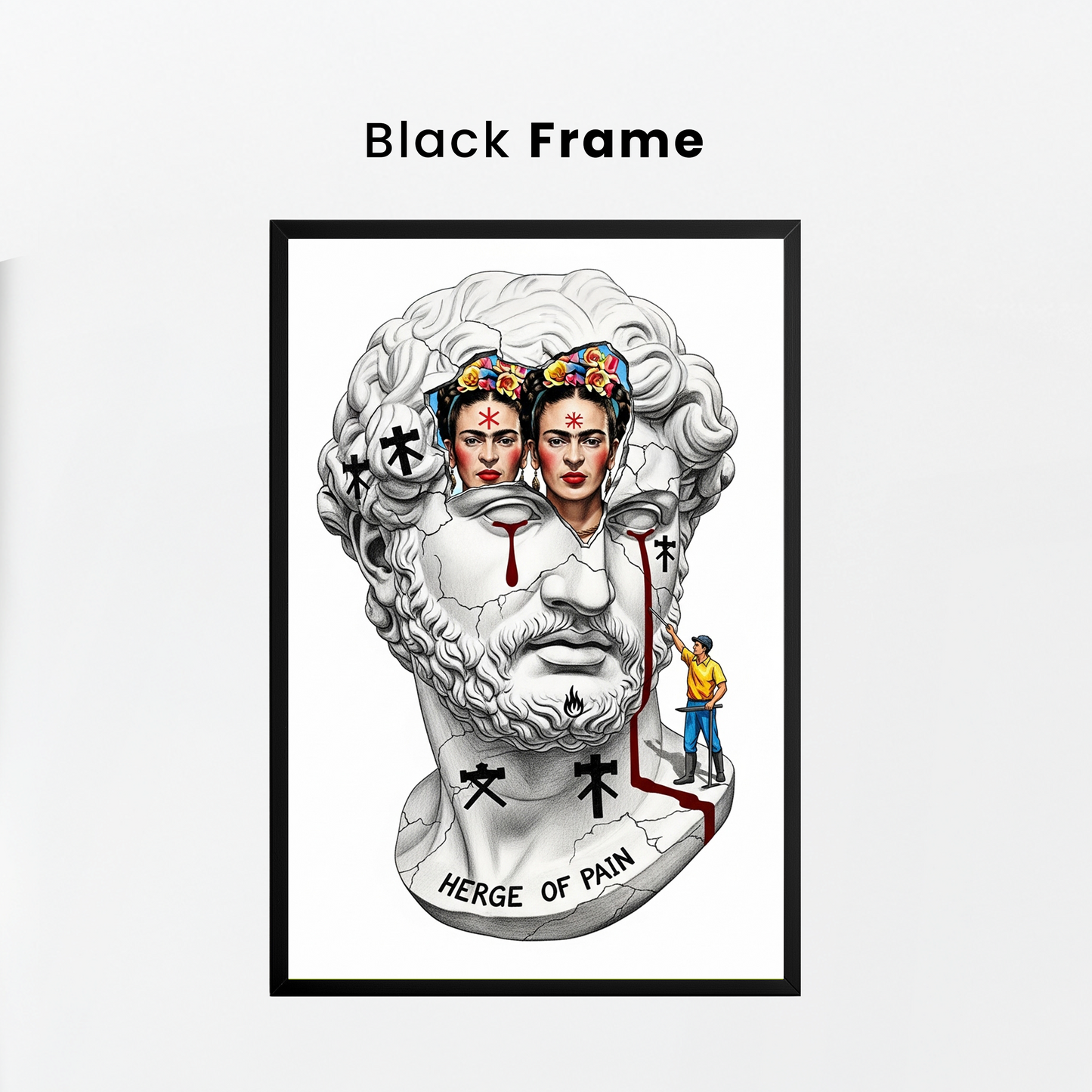 Heritage of Pain: Frida Tablo Boyutlarında ve Yüksek Kaliteli Poster